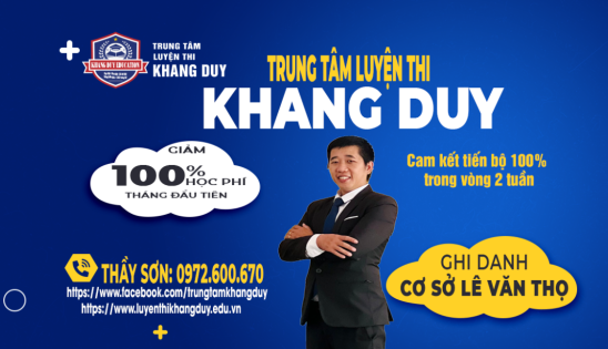 TRUNG TÂM LUYỆN THI KHANG DUY